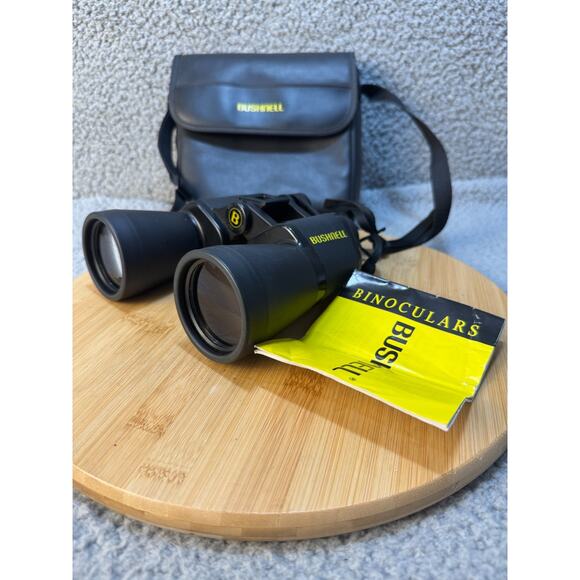 Bushnell Large Objective 10x50 WA Binoculars With Case PreOwned Working - Picture 3 of 16